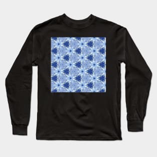 Light Blue Haze Triangular like natural pattern Long Sleeve T-Shirt